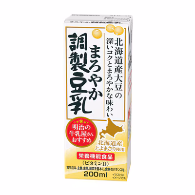 まろやか調製豆乳 200ml