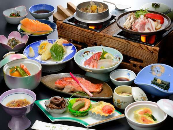 静山荘 夕食料理