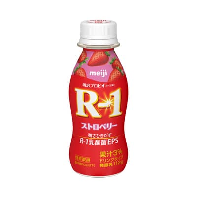 明治プロビオヨーグルトR-1ドリンクタイプ ストロベリー 112g