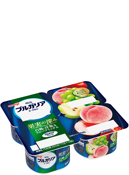 明治ブルガリアヨーグルト 果実の深み 白桃・洋梨＆フルーツミックス
