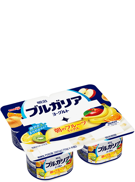 明治ブルガリアヨーグルト朝のフルーツミックス 70g×4