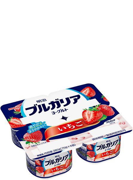 明治ブルガリアヨーグルトいちご 70g×4